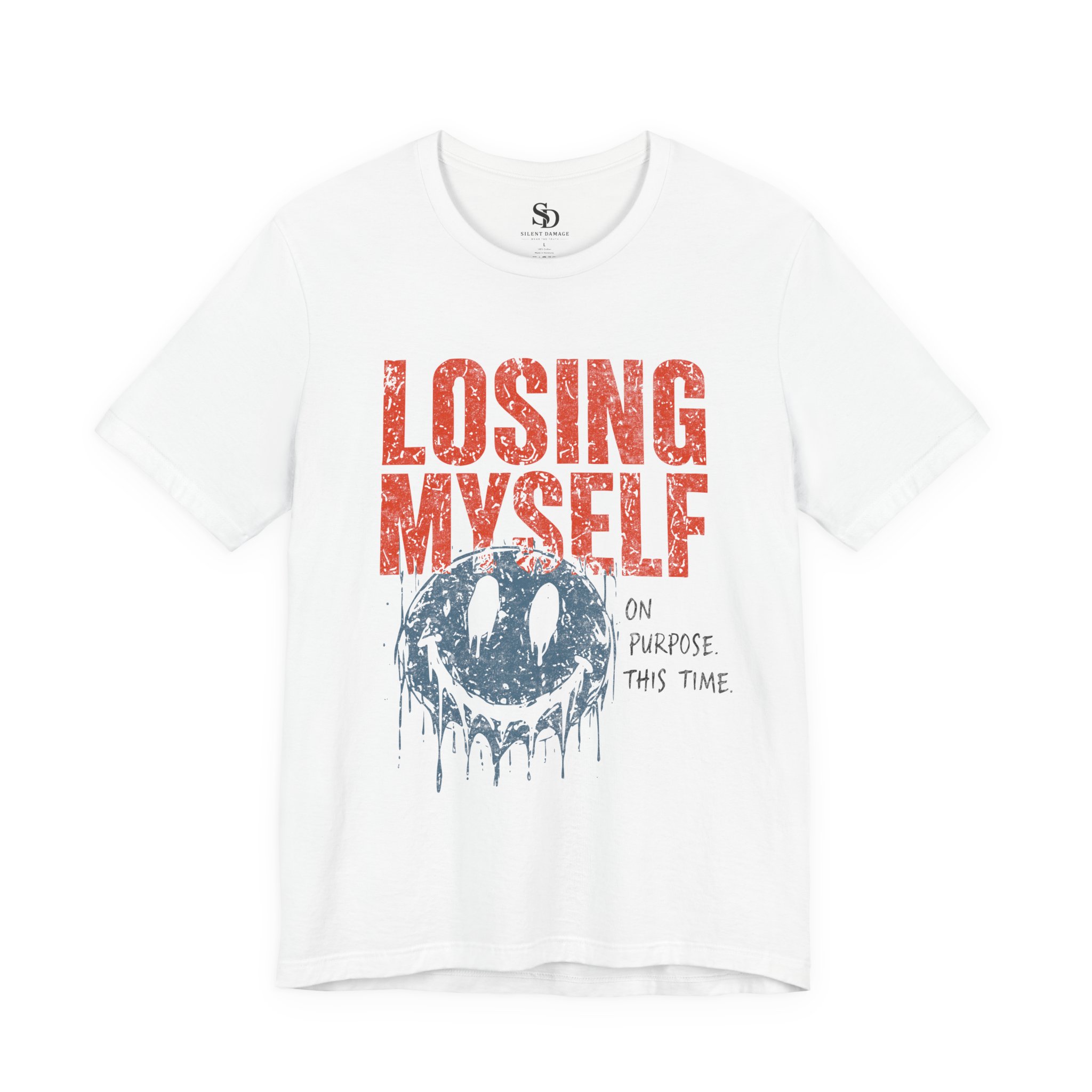 Losing Myself On Purpose This Time - Graphic Premium Everyday Tee - Image 8