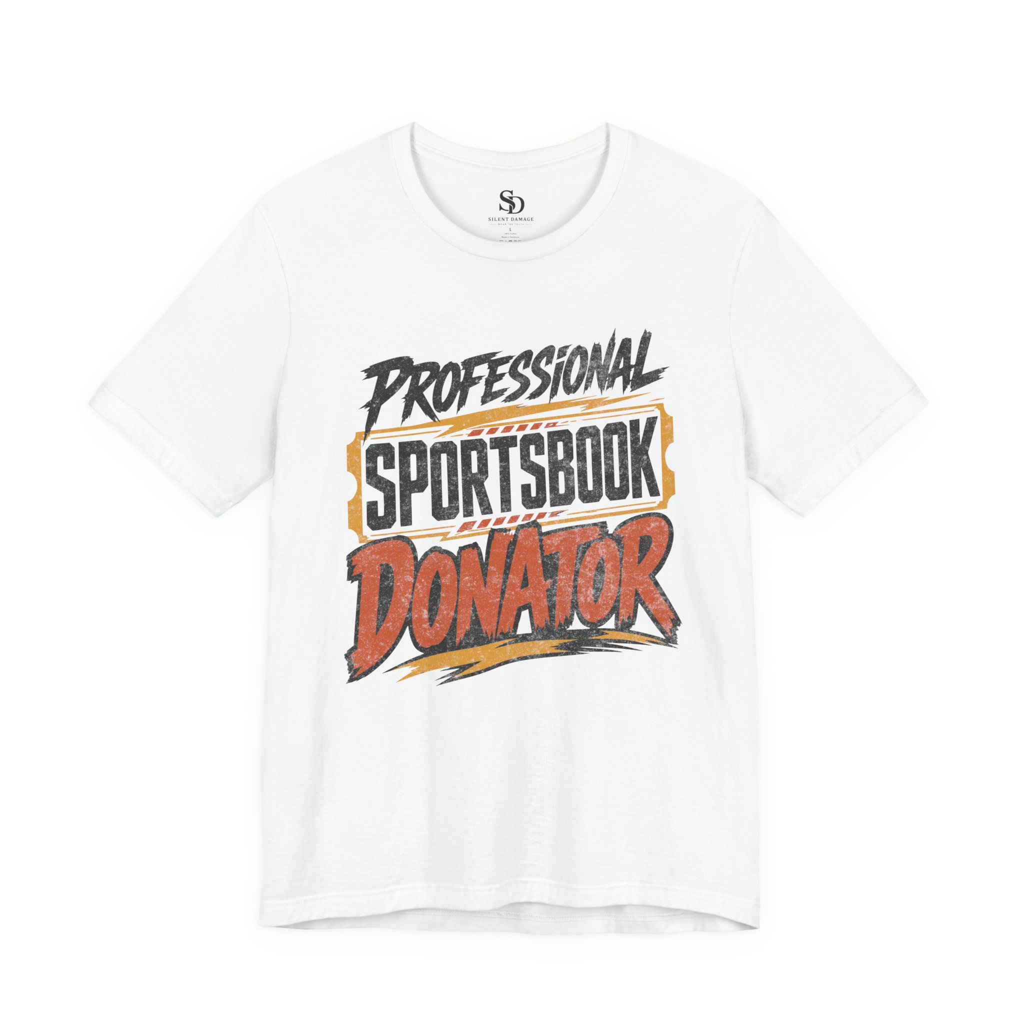 Professional Sportsbook Donator - Ticket Frame Graphic GameDay Tee - Image 7