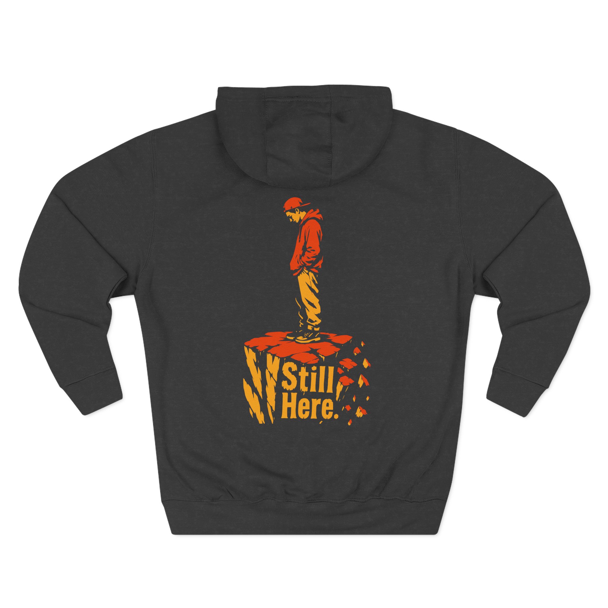 Still Here Crumbling Pillar - Premium Graphic Streetwear — Hoodie - Image 10