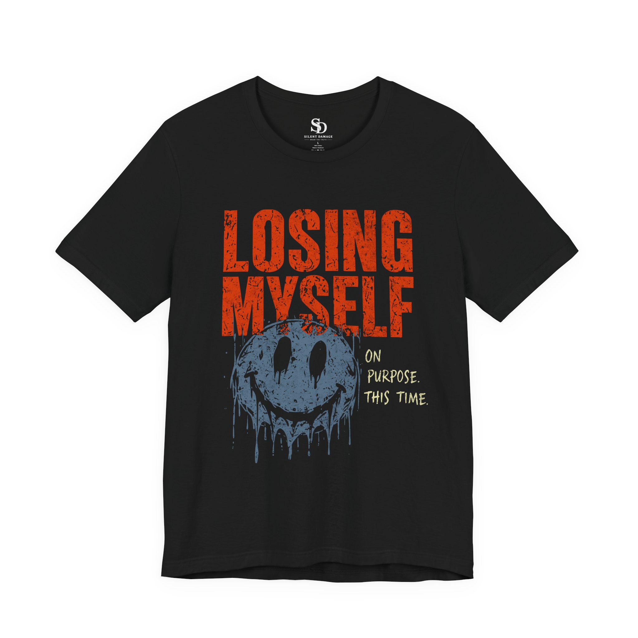 Losing Myself On Purpose This Time - Graphic Premium Everyday Tee - Image 2