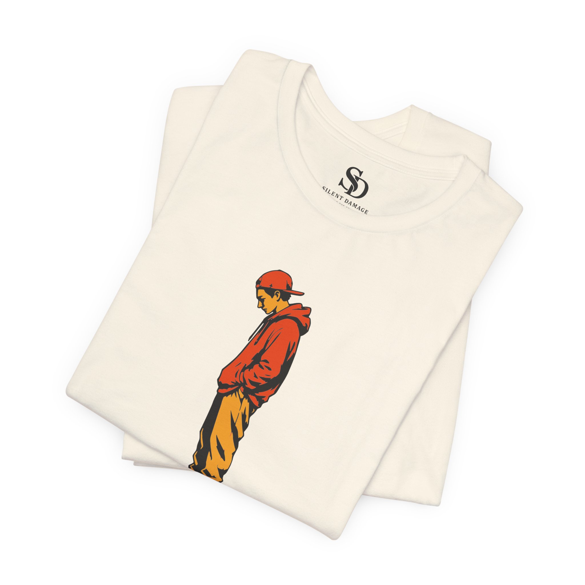 Still Here Crumbling Pillar - Premium Graphic Streetwear — Front T-Shirt - Image 13