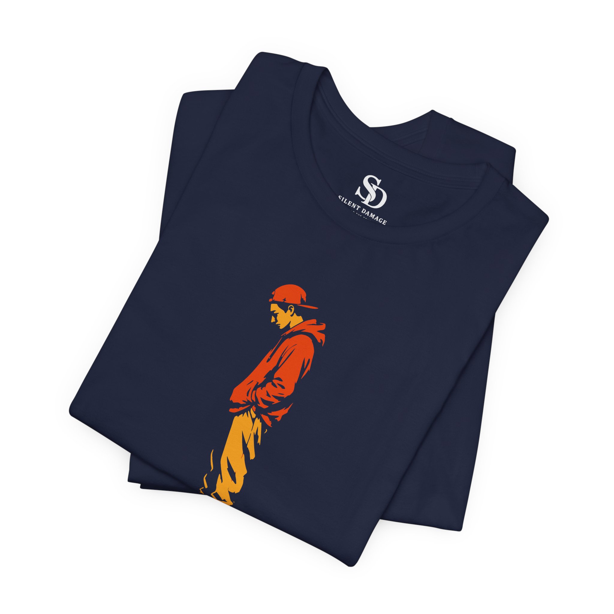 Still Here Crumbling Pillar - Premium Graphic Streetwear — Front T-Shirt - Image 12