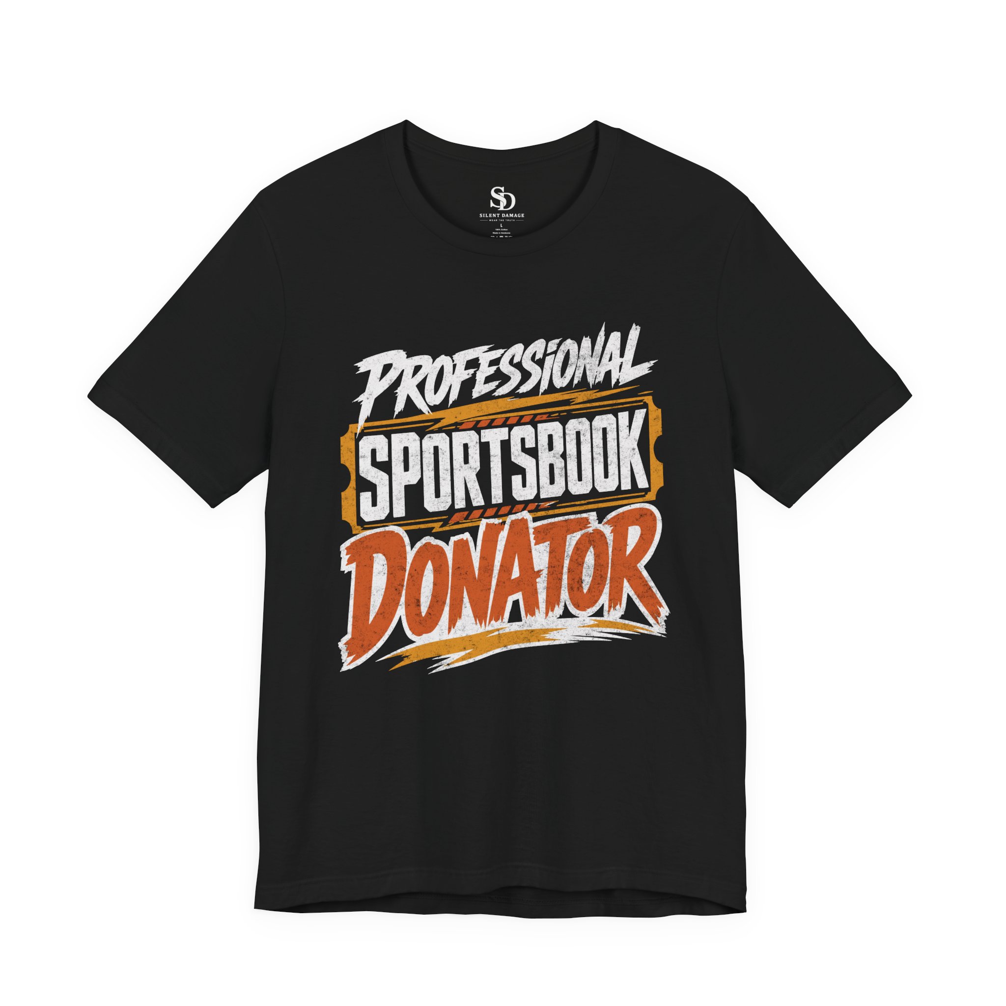 Professional Sportsbook Donator - Ticket Frame Graphic GameDay Tee - Image 2