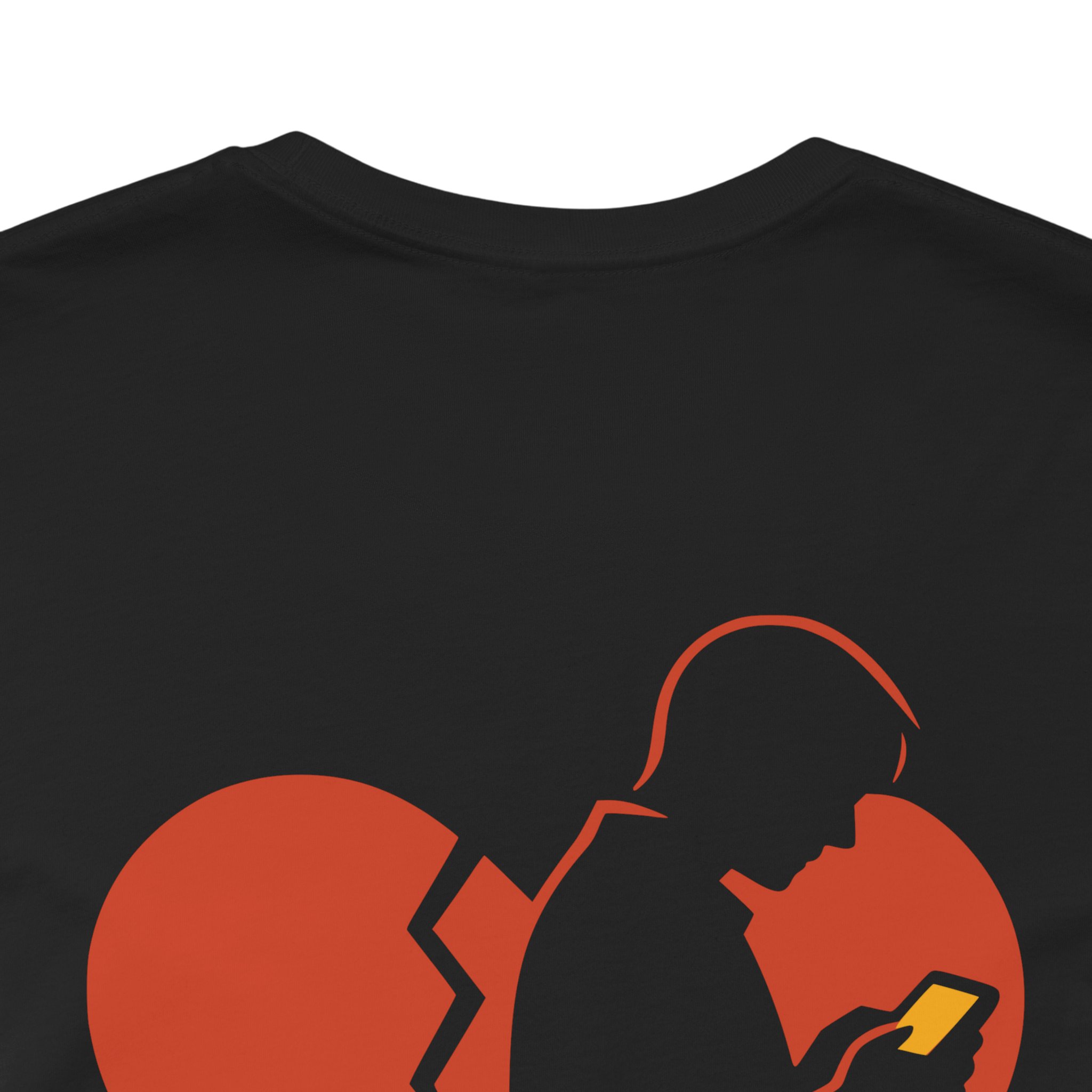 Right There Still Missing - Digital Disconnect - Premium Back Print Streetwear Tee - Image 7