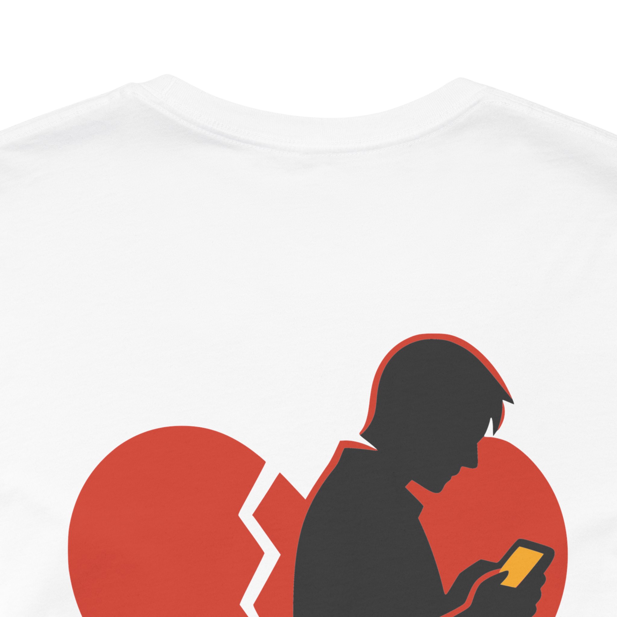 Right There Still Missing - Digital Disconnect - Premium Back Print Streetwear Tee - Image 12