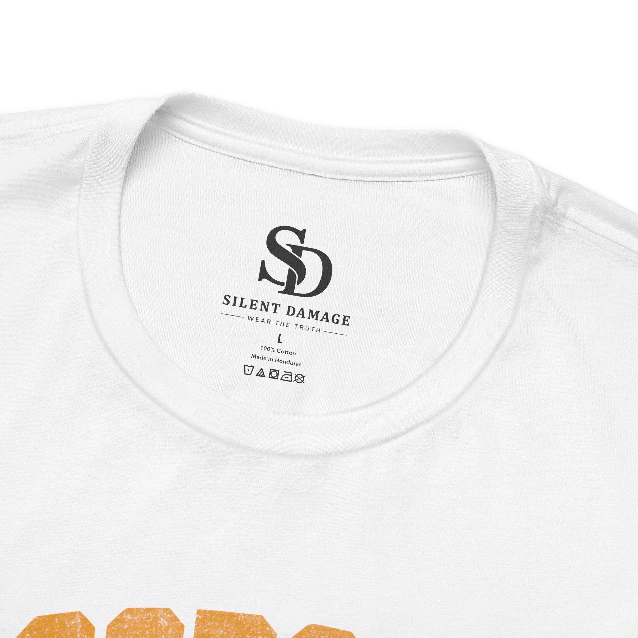 Doorstep Prisoner T-Shirt - Delivery Dependent - Orange and Yellow - Image 8