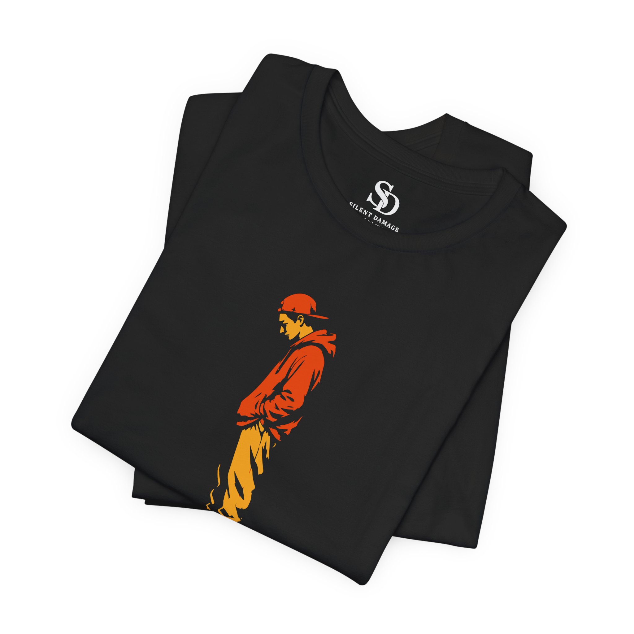 Still Here Crumbling Pillar - Premium Graphic Streetwear — Front T-Shirt - Image 6