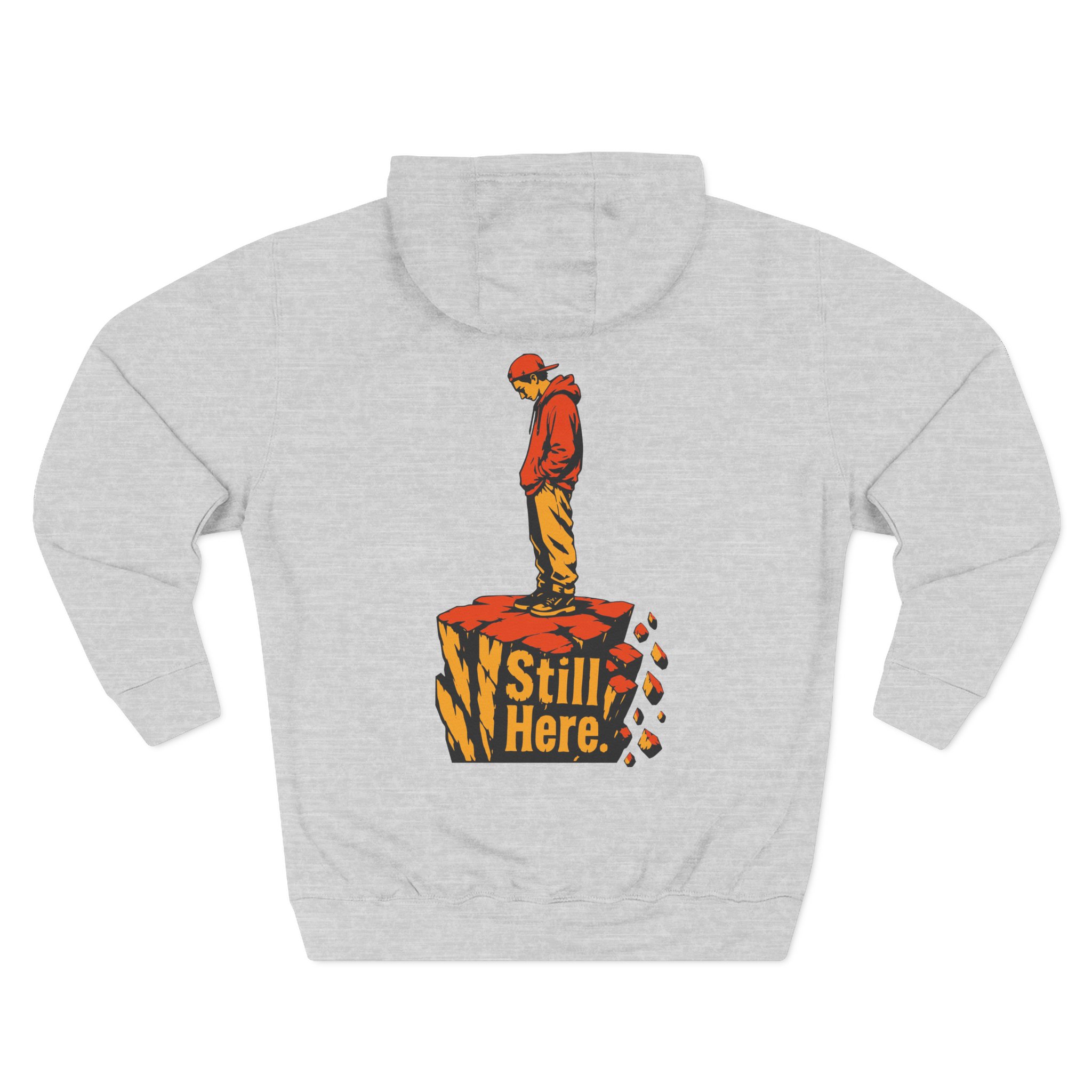 Still Here Crumbling Pillar - Premium Graphic Streetwear — Hoodie - Image 8