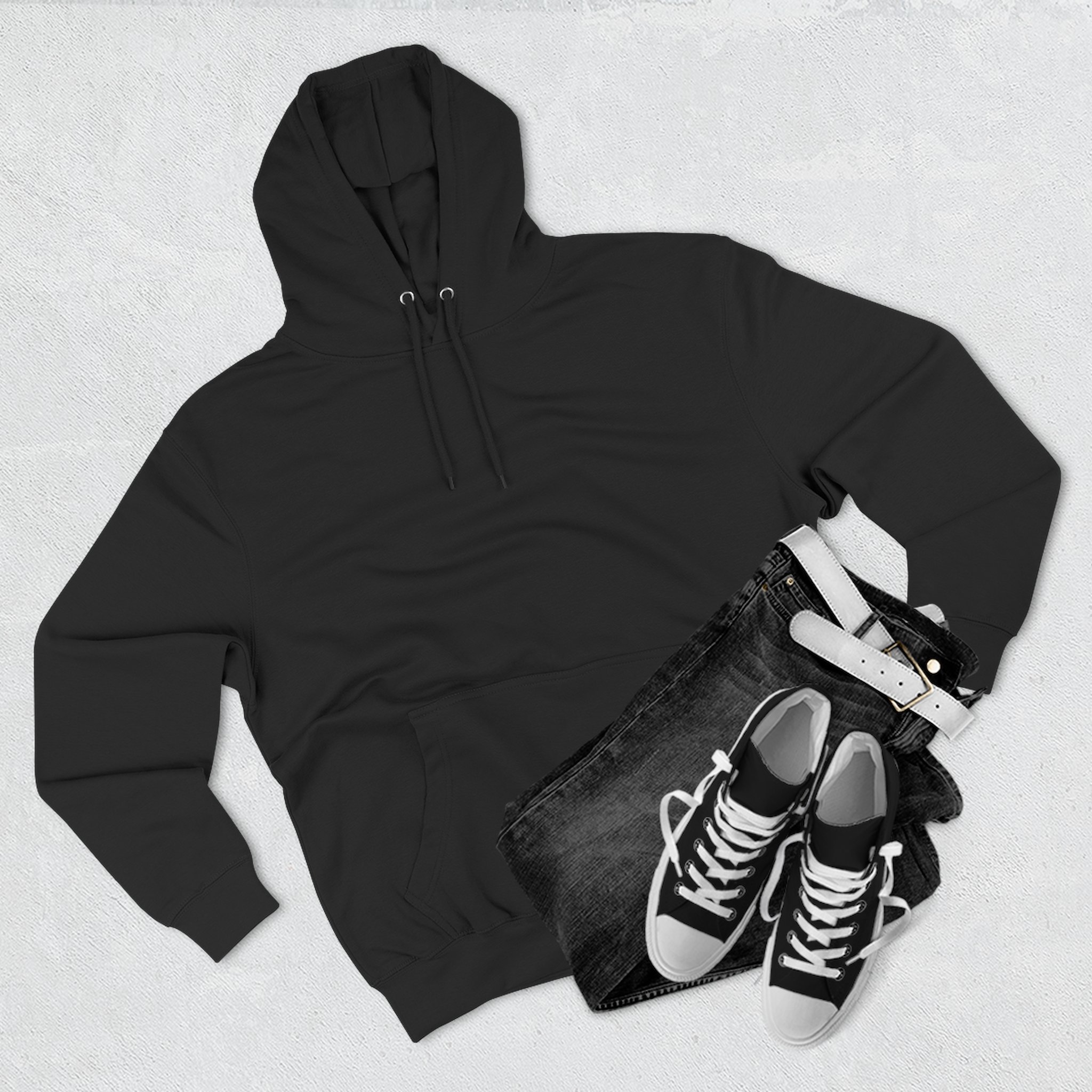 Right There Still Missing - Digital Disconnect - Premium Back Print Streetwear Hoodie - Image 7