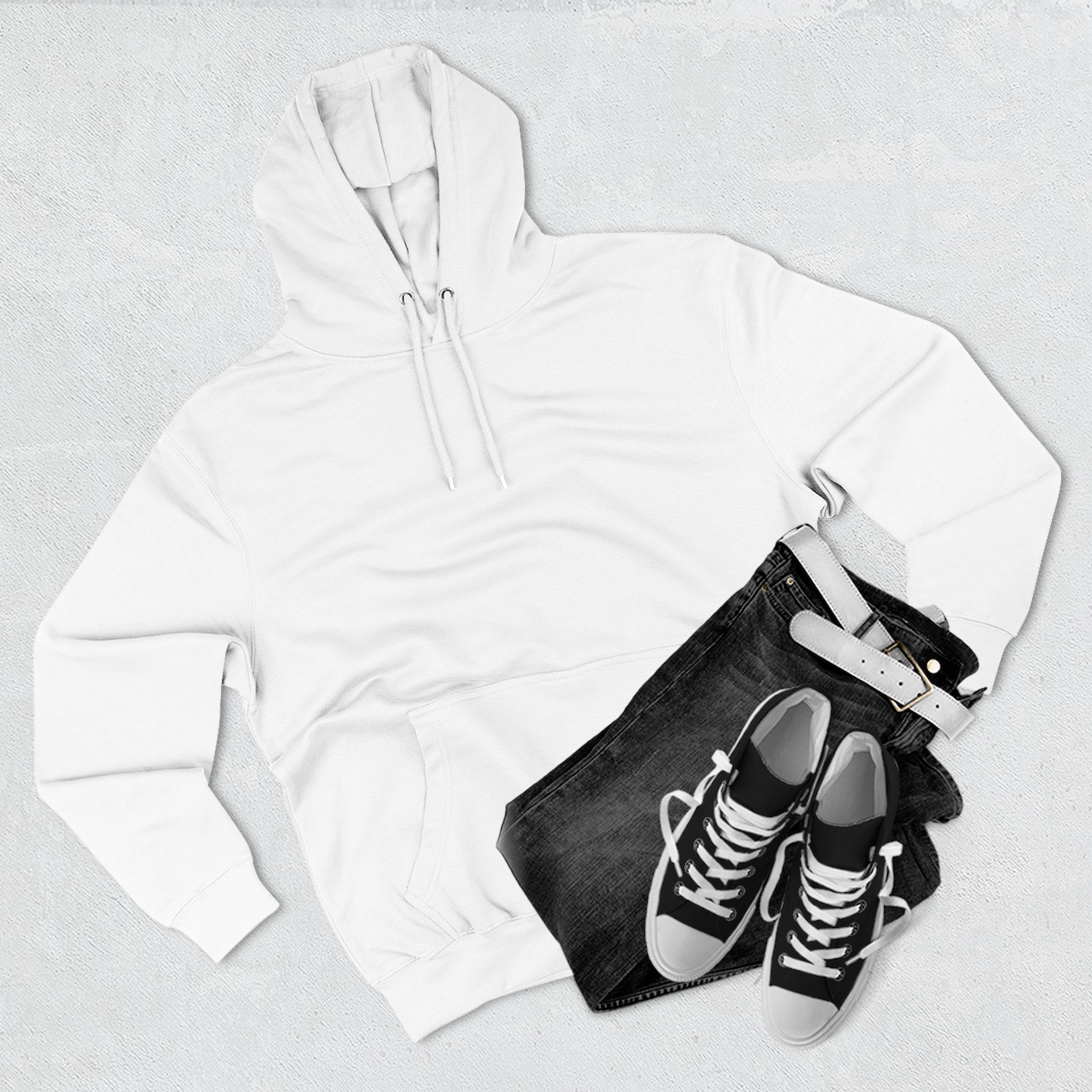 Right There Still Missing - Digital Disconnect - Premium Back Print Streetwear Hoodie - Image 13