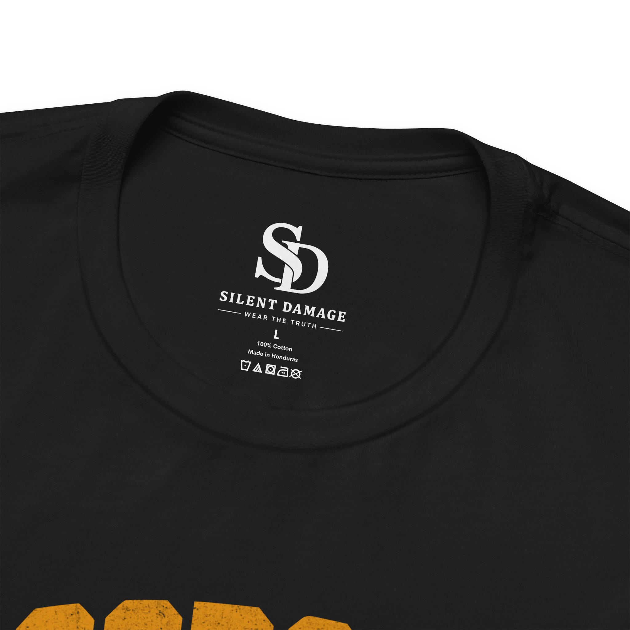 Doorstep Prisoner T-Shirt - Delivery Dependent - Orange and Yellow - Image 5