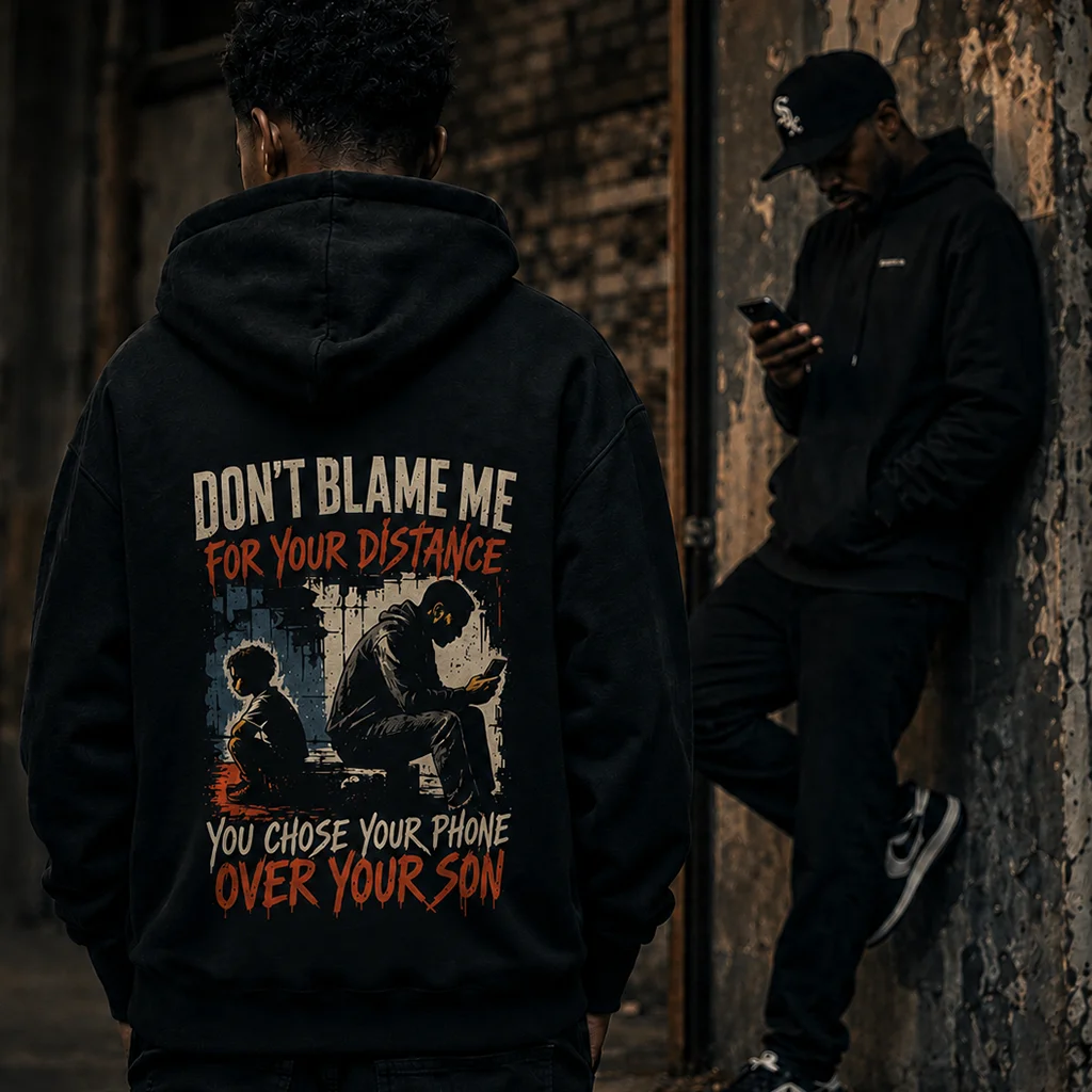 Don't Blame Me For Your Distance - Phone Hoodie Premium Streetwear - Image 3