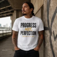 Progress Not Perfection - Recovery Graphic Tee - Premium Streetwear