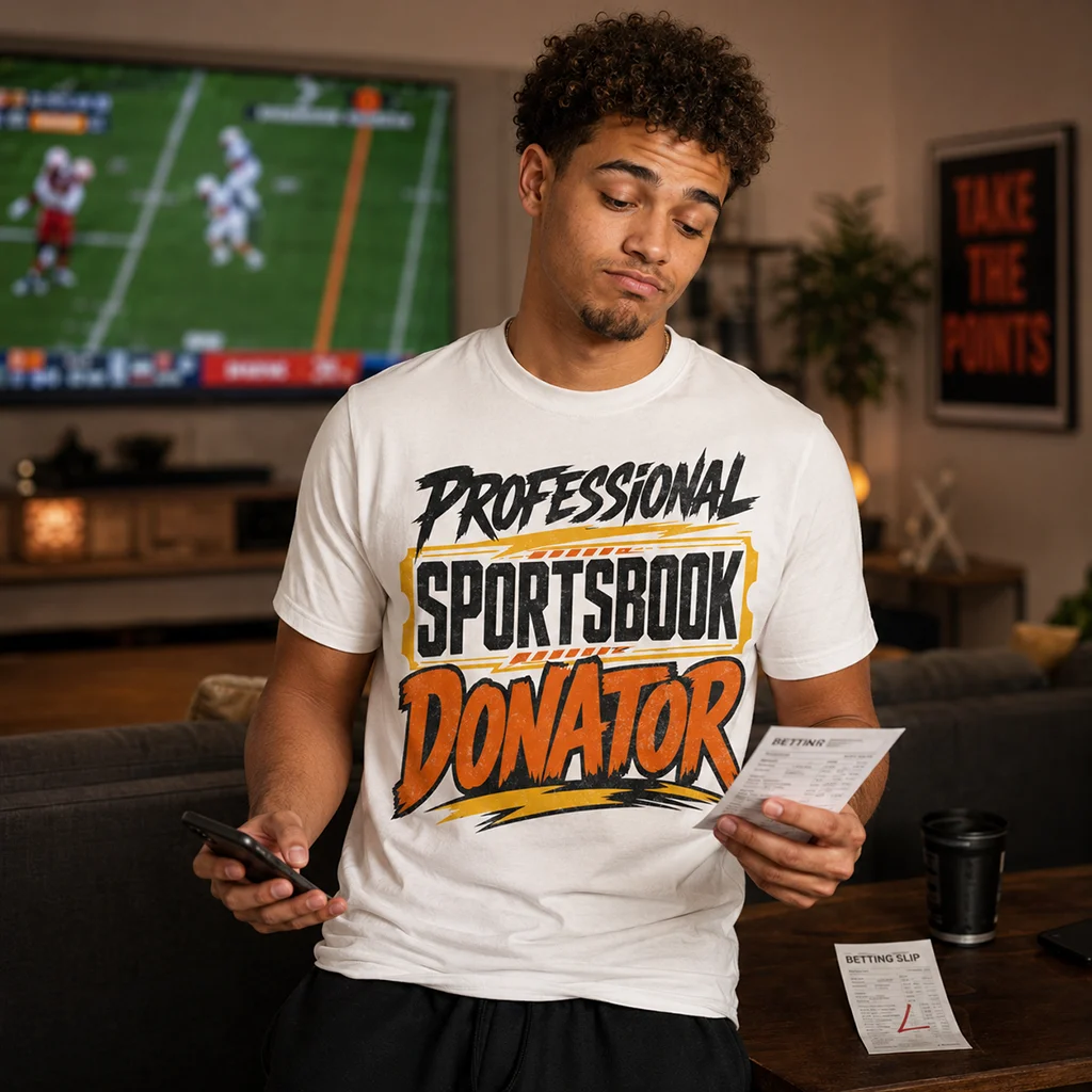 Professional Sportsbook Donator - Ticket Frame Graphic GameDay Tee