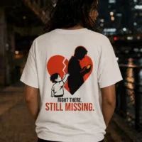 Right There Still Missing - Digital Disconnect - Premium Back Print Streetwear Tee