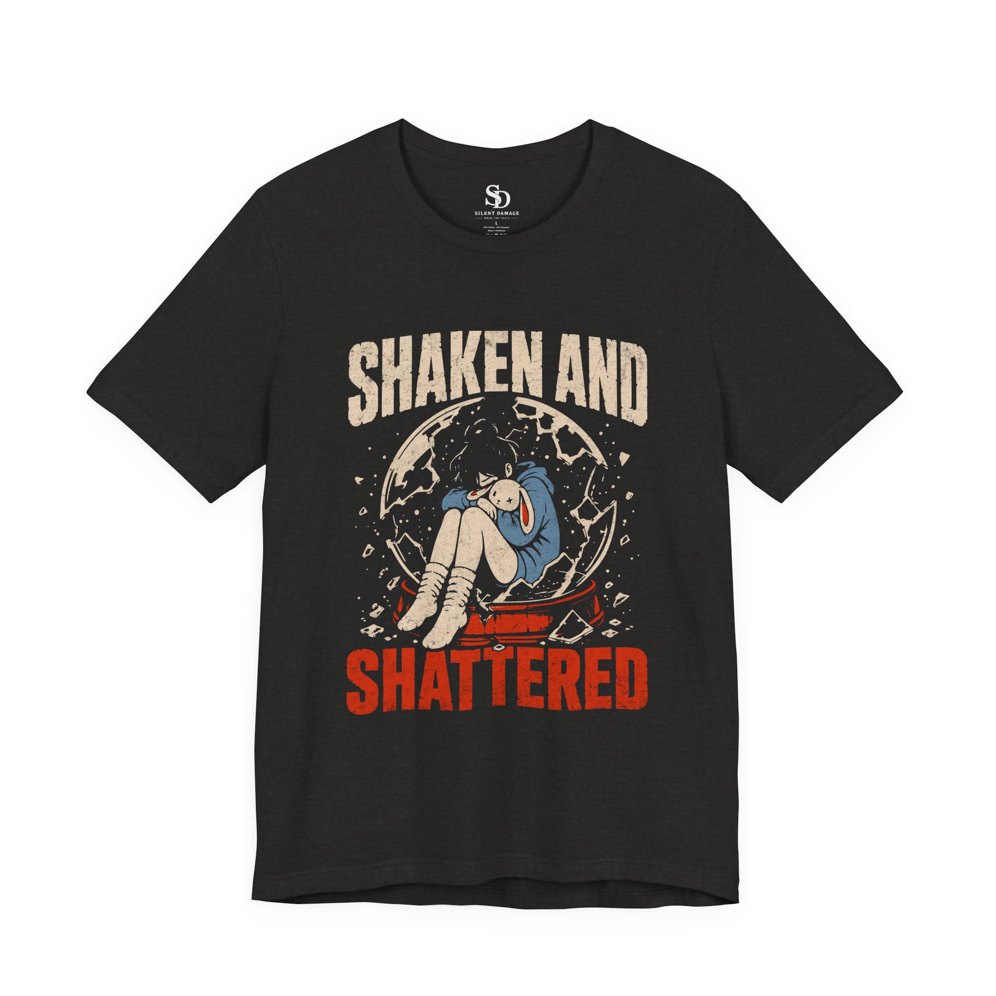 Shaken And Shattered - Broken Snow Globe Premium Street-SleepWear Tee - Image 16