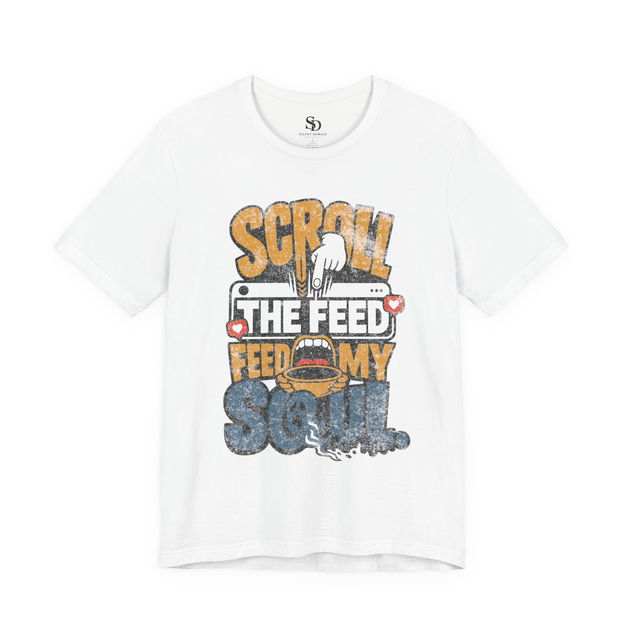 Scroll The Feed Feed My Soul - Social Media Graphic Tee Premium Streetwear - Image 11