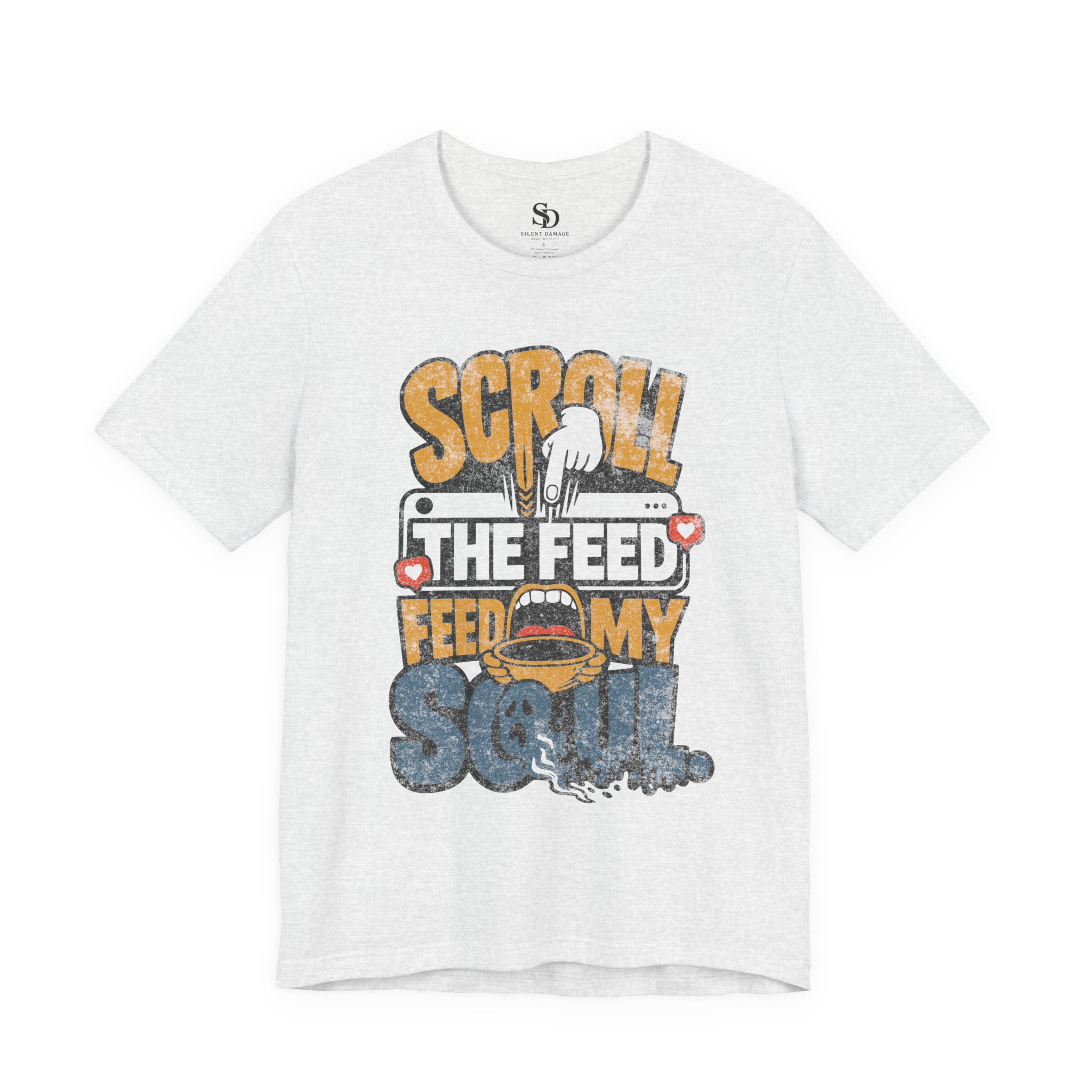 Scroll The Feed Feed My Soul - Social Media Graphic Tee Premium Streetwear - Image 14