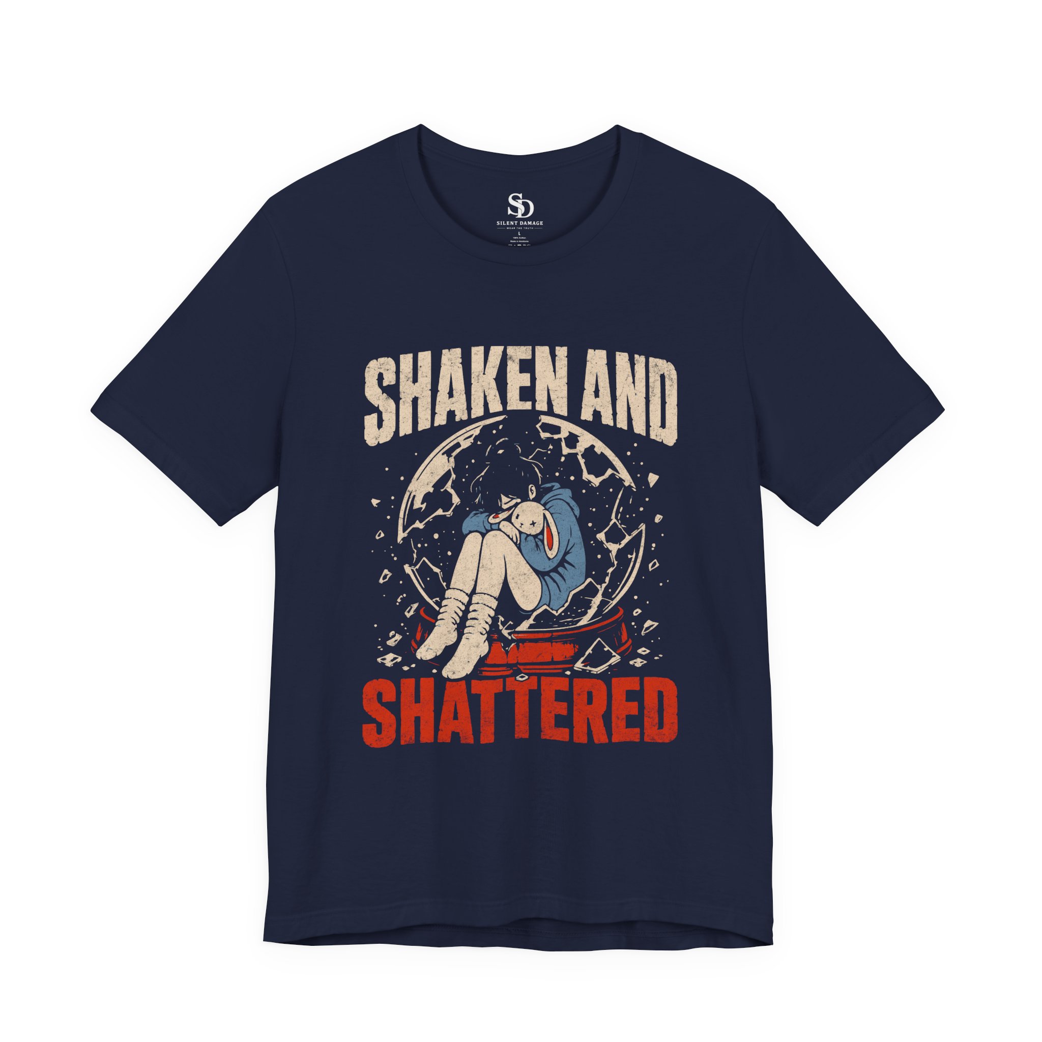 Shaken And Shattered - Broken Snow Globe Premium Street-SleepWear Tee - Image 18
