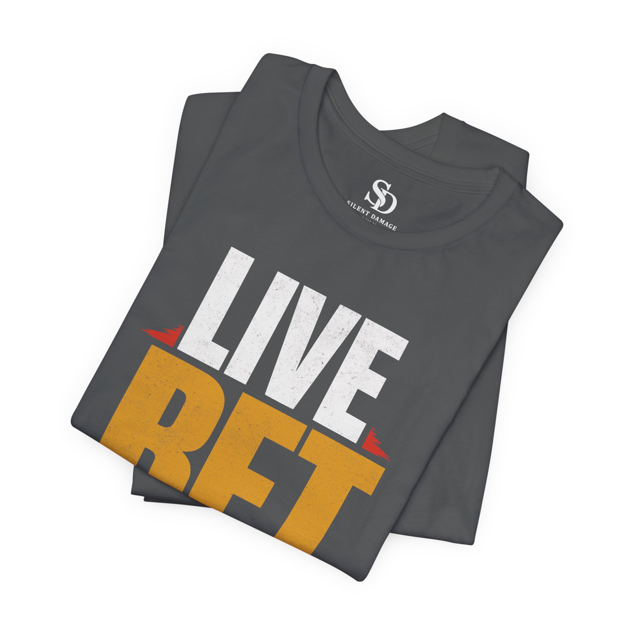 Live Bet Regret - Game Day Sports Betting Graphic Streetwear Tee - Image 19