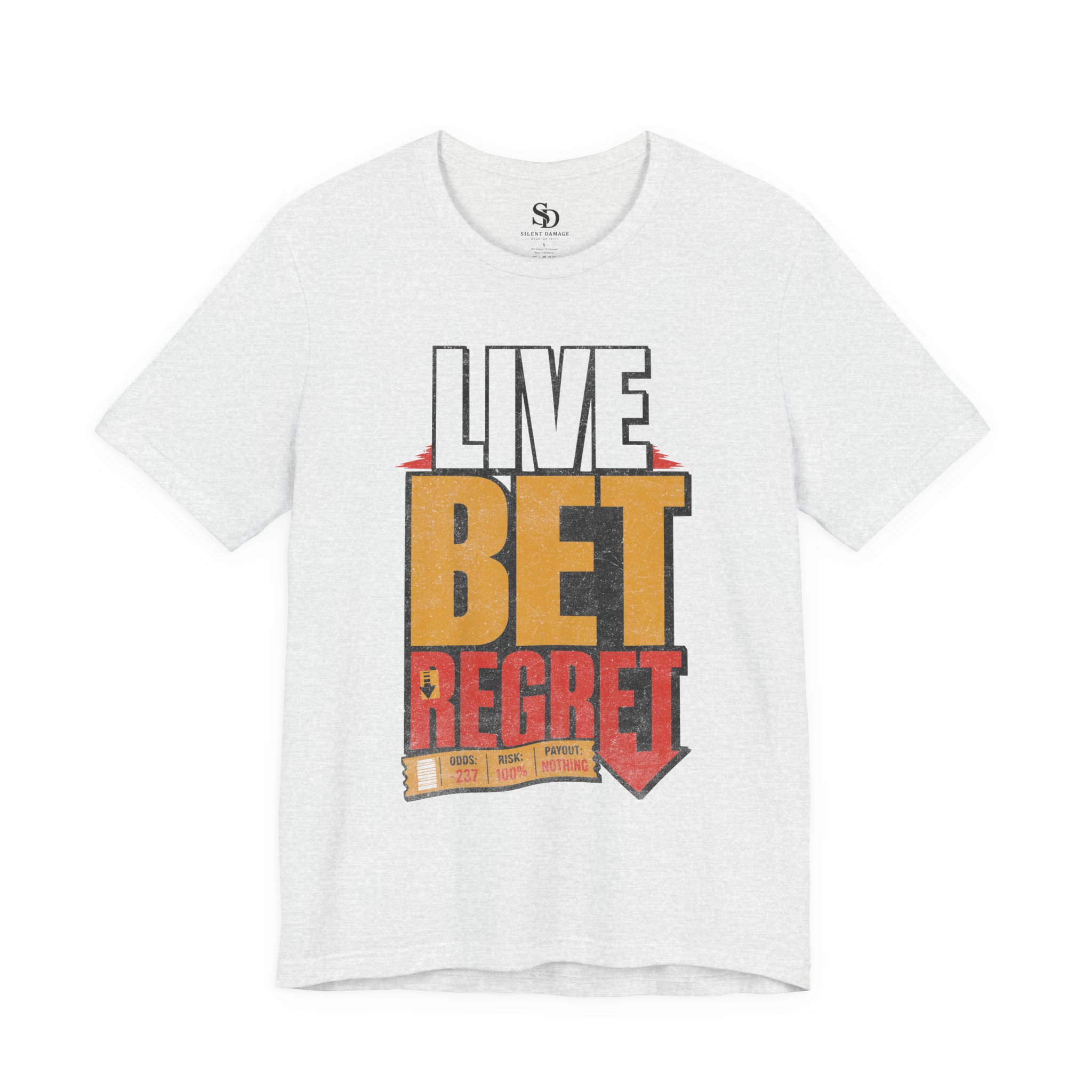 Live Bet Regret - Game Day Sports Betting Graphic Streetwear Tee - Image 12