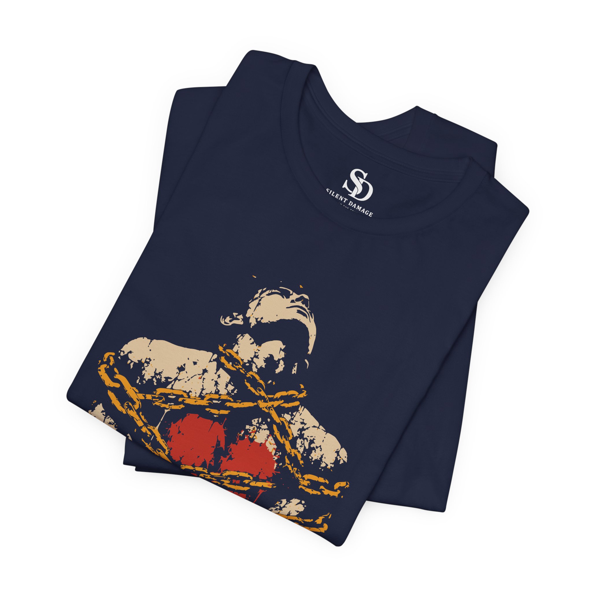 Mentally Chained Broken Soul - Grunge Illustration Premium Streetwear Tee - Image 19