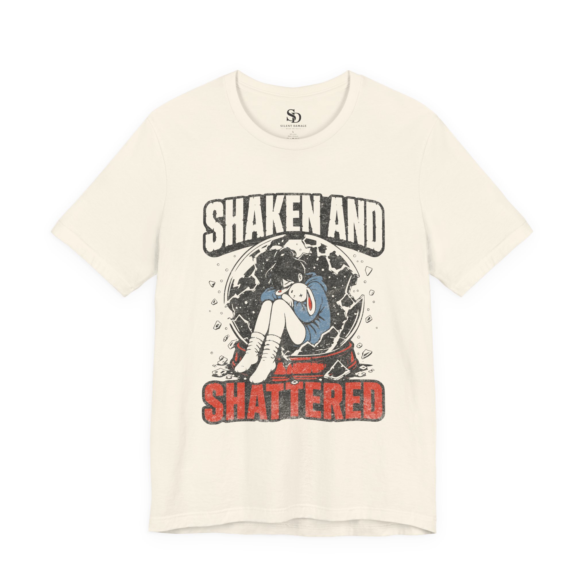 Shaken And Shattered - Broken Snow Globe Premium Street-SleepWear Tee - Image 9