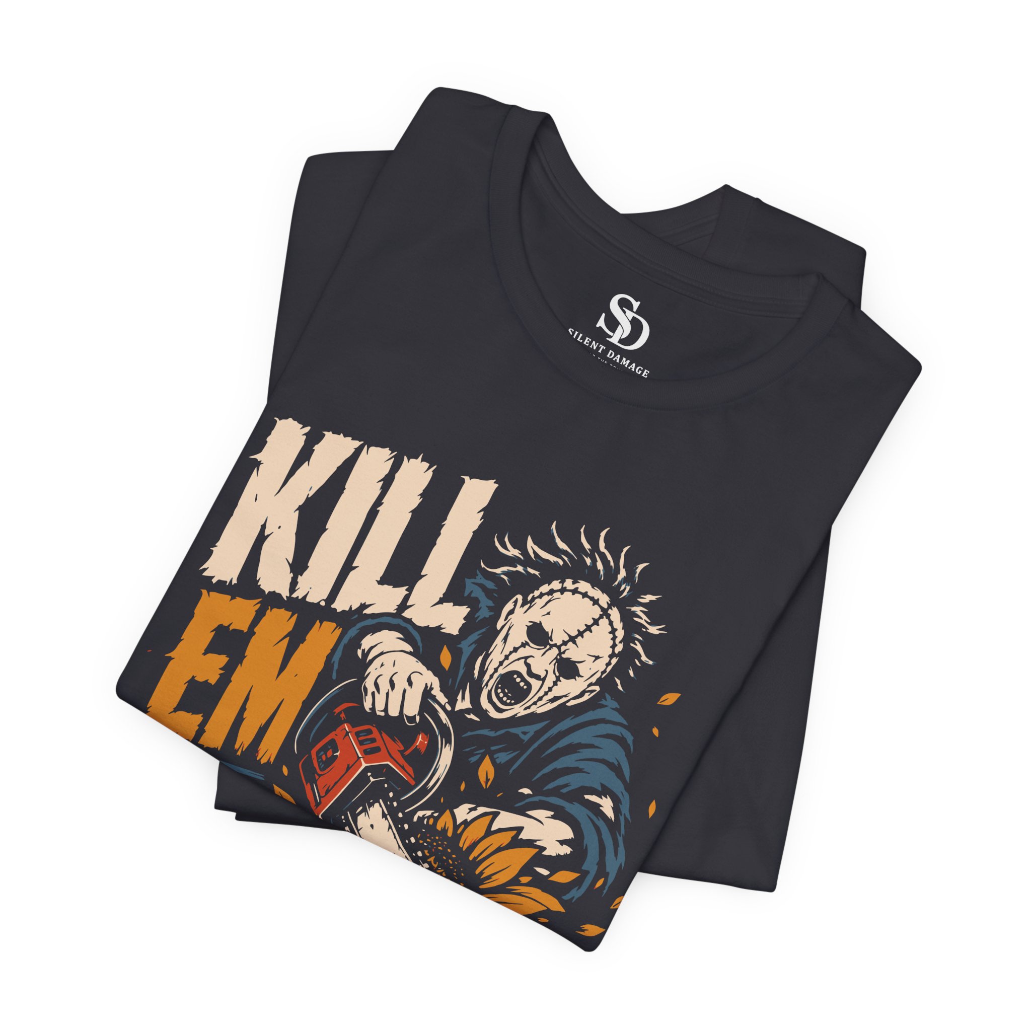 Kill Em With Kindness | Horror Humor Streetwear Premium Graphic Tee - Image 14
