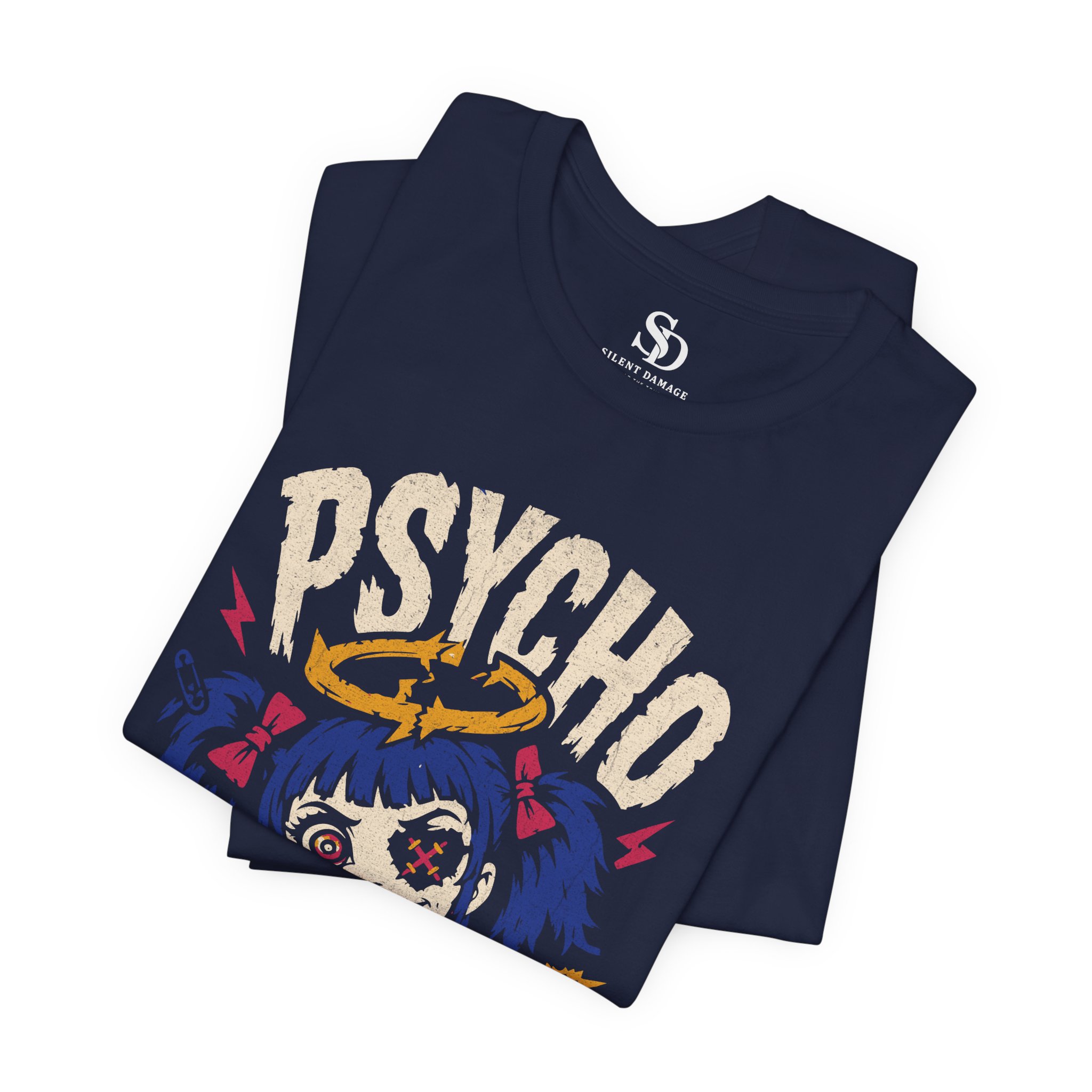 Psycho Sister | Dark Humor Alt Streetwear Premium Graphic Tee - Image 17