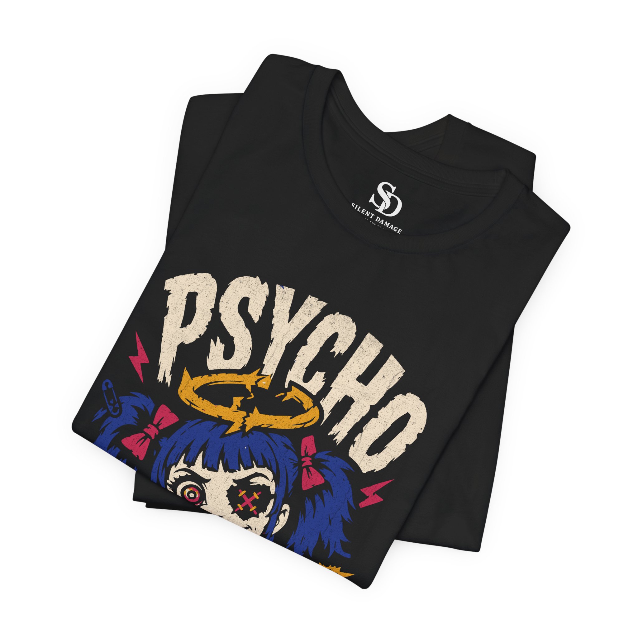 Psycho Sister | Dark Humor Alt Streetwear Premium Graphic Tee - Image 6