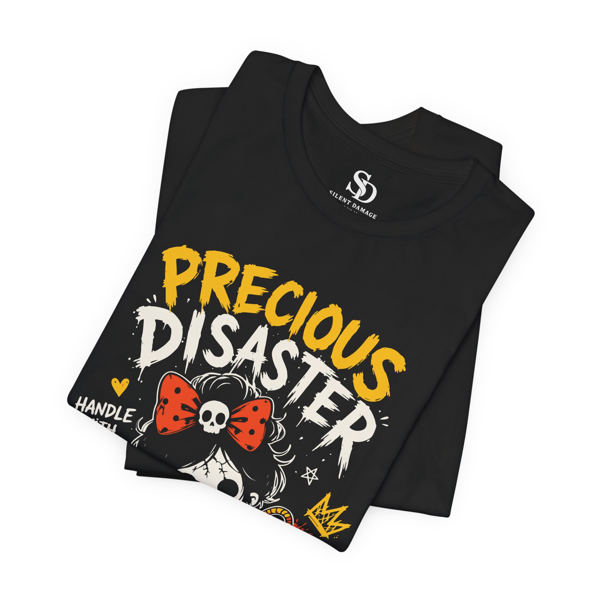 Precious Disaster | Caffeine Anxiety And Attitude Graphic Streetwear Tee - Image 8
