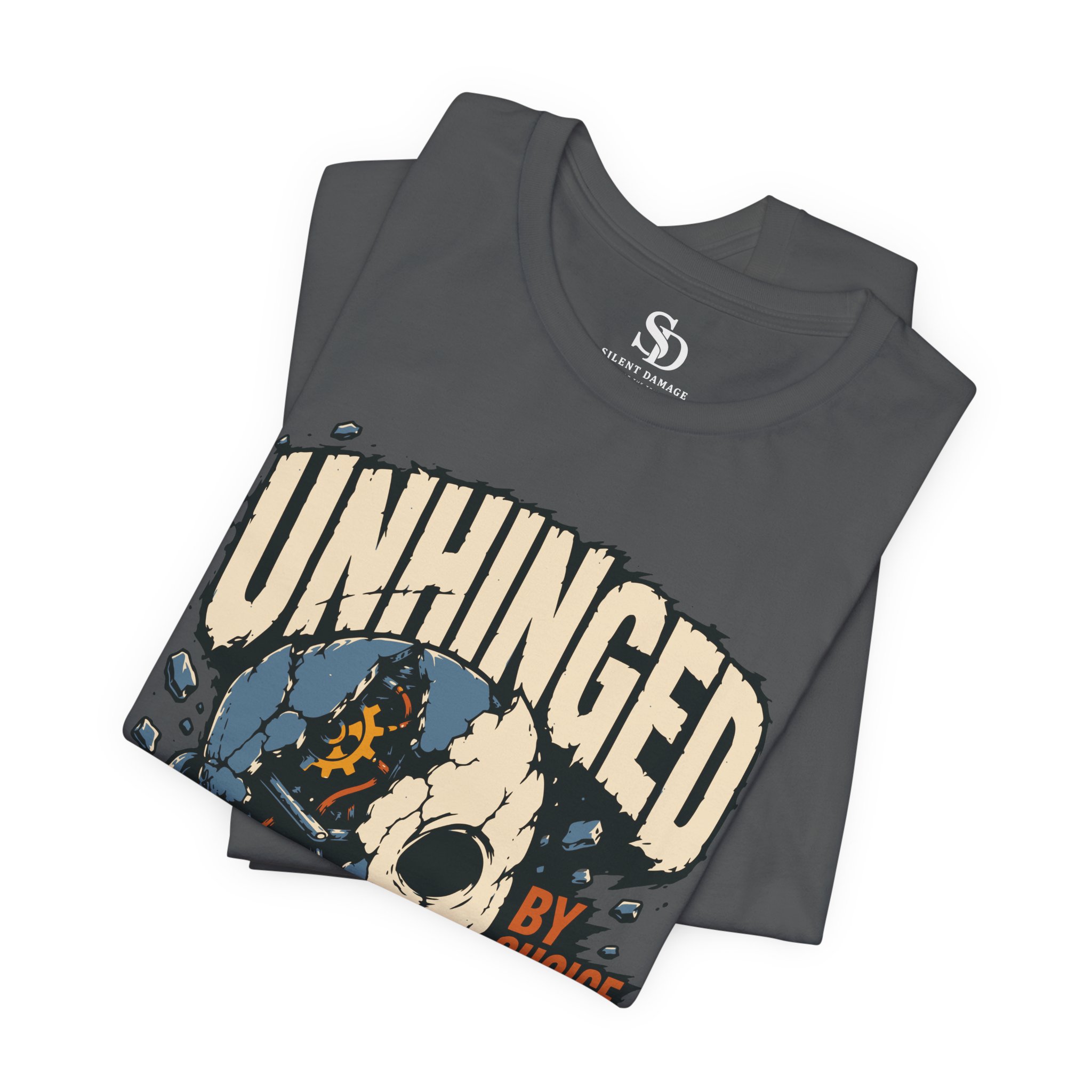 Unhinged By Choice T-Shirt | Mentally Unsupervised Graphic Streetwear Tee - Image 22